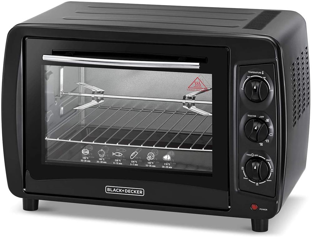 BLACK+DECKER 1500 W 8-Slice Stainless Steel Toaster Oven with
