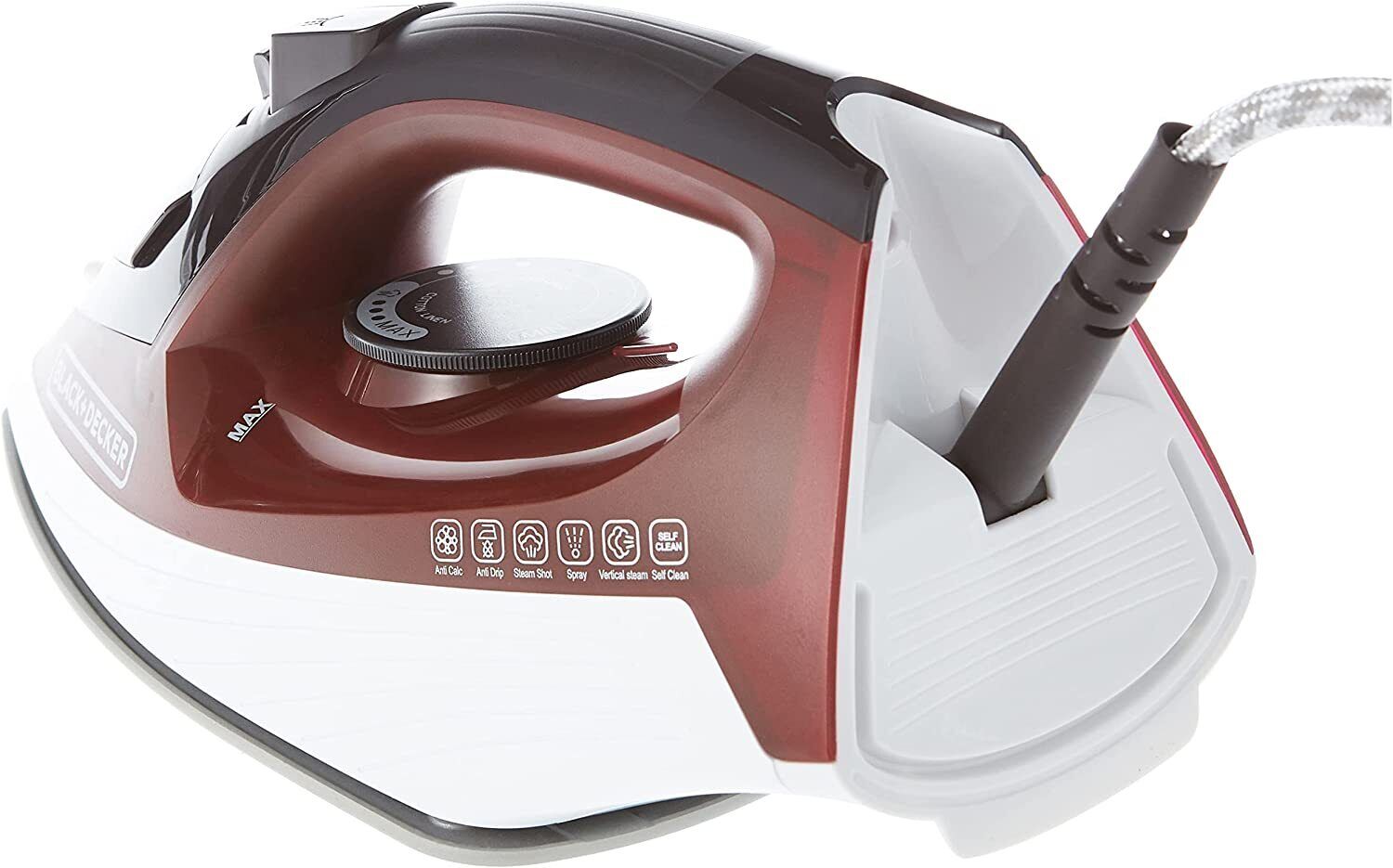 Black And Decker X1550 220 Volt Non Stick Steam Iron Self Cleaning