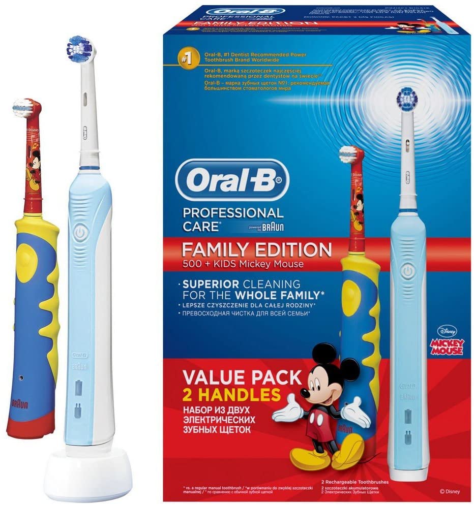 Braun Oral-B Value Pack 220 Volt Electric Toothbrushes With 2 Heads  220V-240V For Export