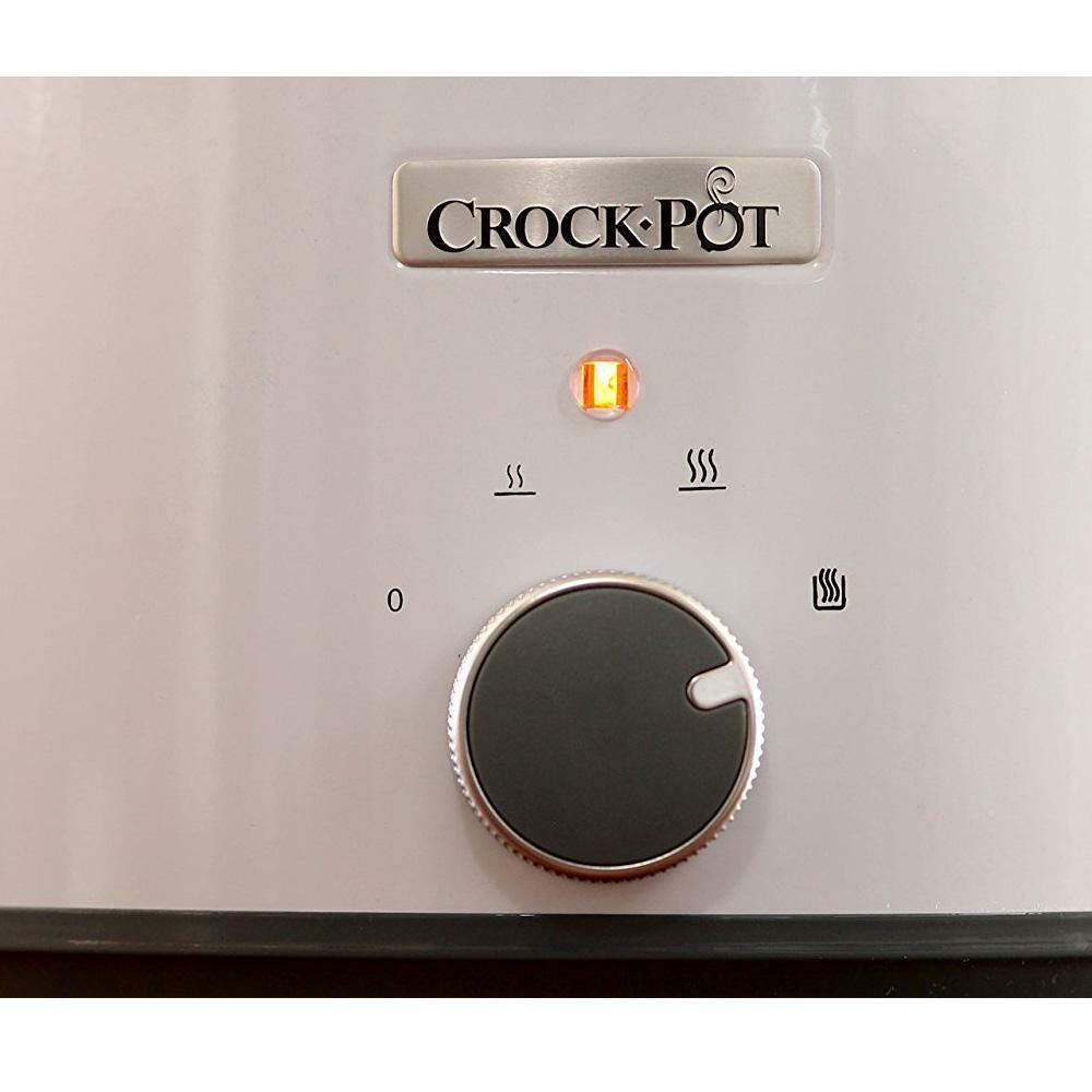 Crock-Pot 3.5L White Slow Cooker, CSC030 