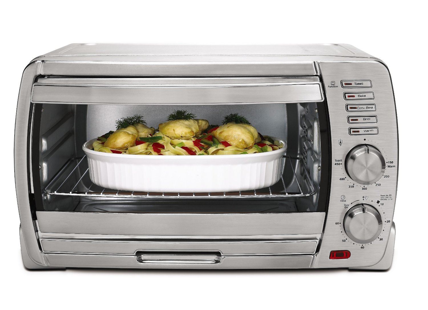 Oster TSSTTVSKBT-053 220 Volt Extra Large 6-Slice Convection Toaster Oven