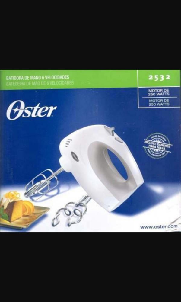 Oster 2532 220 Volt Hand Mixer with Dough Hooks 220V-240V 50Hz For Export