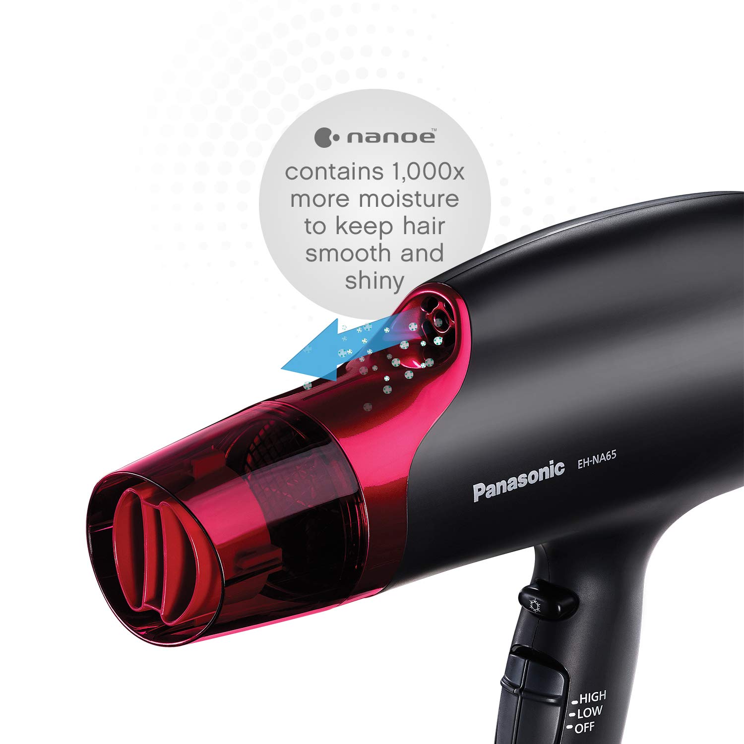 Panasonic Nanoe EH NA65 K Hair Dryer 220 240 Volt For Overseas 220v 240v Use Professional