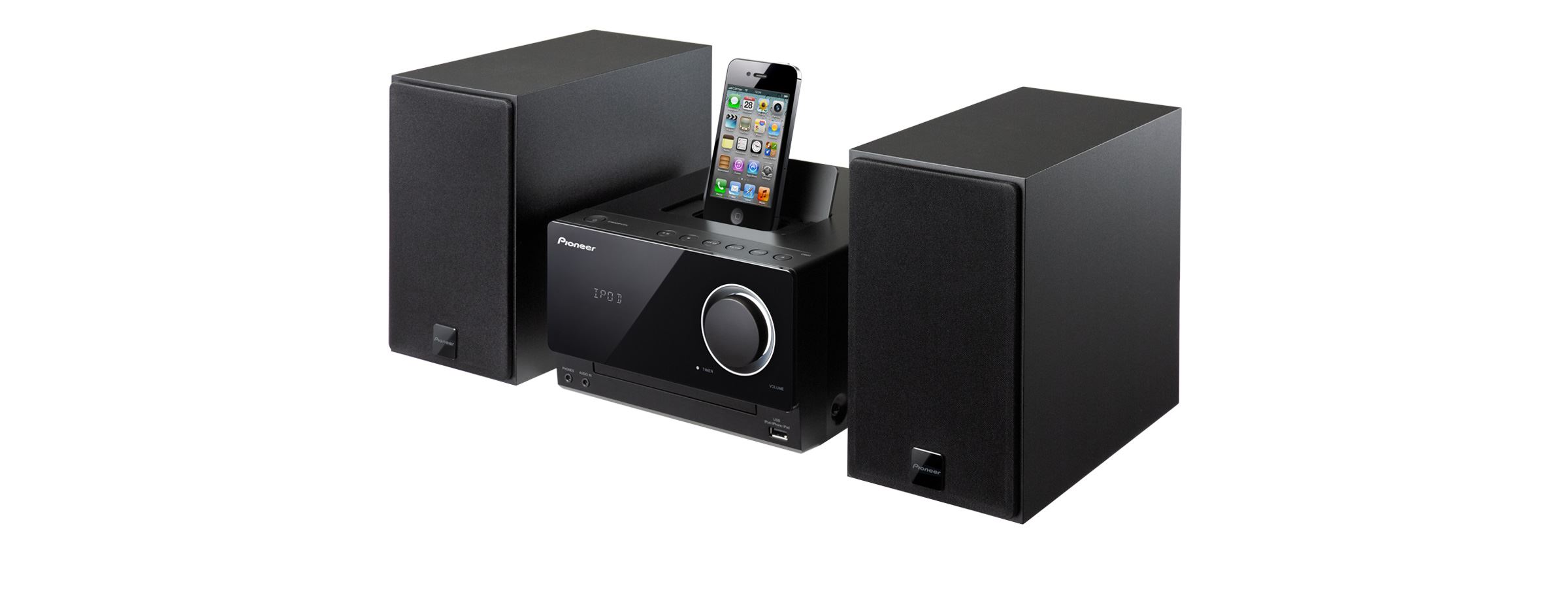 Pioneer X-CM51V 220 Volt DVD & CD Micro Stereo System w/iPod Dock