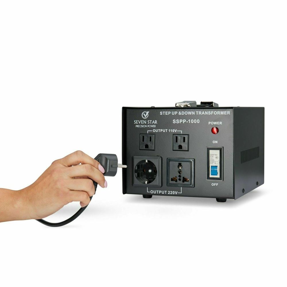 Transformador de Voltaje TC-1000 Spep Up & Down 110/220V - 220/110V - 1000W
