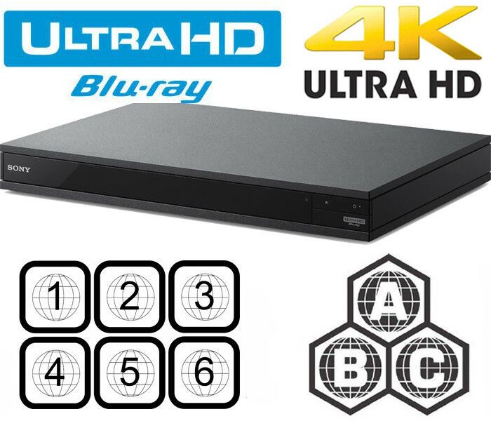 Sony UBP-X800 Ultra HD 4K Blu-ray Player Region Code Free PAL NTSC