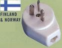 Finnish Phone Jack Outlet Adapter - Convert Finland's Phone Outlet to USA Style- show original title