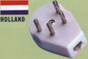 Holland Phone Jack Outlet Adapter - Convert Holland's Phone Outlet to USA Style