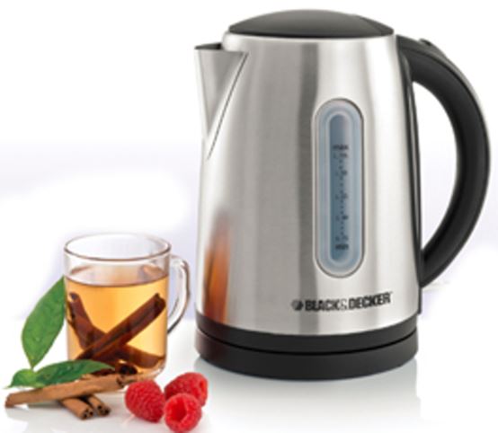 black and decker stainless steel kettle